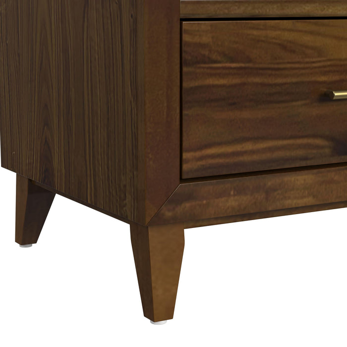 Malia Dresser and Topper in Walnut - Vida Furniture (Laredo,TX)