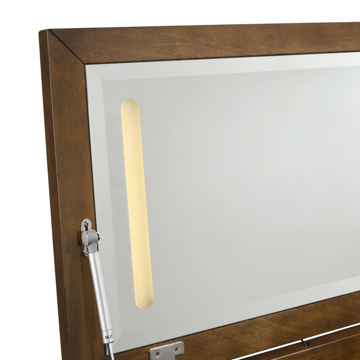 Malibu Dressing Table in Walnut - Vida Furniture (Laredo,TX)