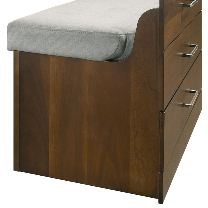 Malibu Dressing Table in Walnut - Vida Furniture (Laredo,TX)