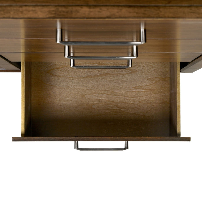 Malibu 4-Drawer Chest in Walnut - Vida Furniture (Laredo,TX)