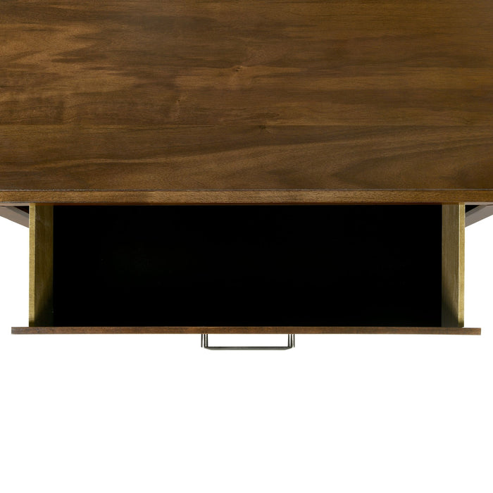 Malibu 5-Drawer Chest in Walnut - Vida Furniture (Laredo,TX)