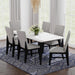 Marlene Standard Height Dining Set in Black-Table and Four Chairs - Vida Furniture (Laredo,TX)