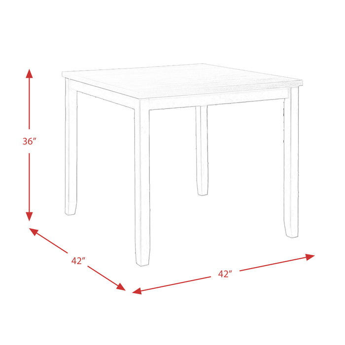 Martin 5 Pc Counter Set (Black Base) - Vida Furniture (Laredo,TX)