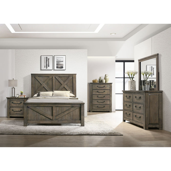 Maverick Dresser & Mirror Grey - Vida Furniture (Laredo,TX)