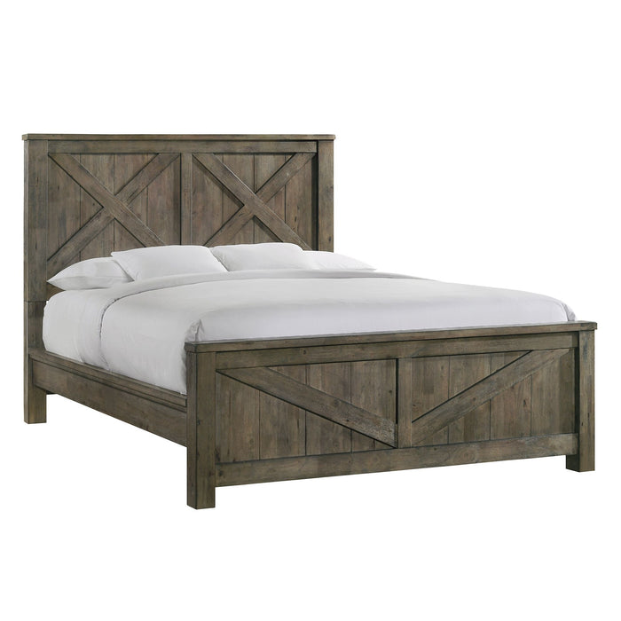 Maverick Bed Grey - Vida Furniture (Laredo,TX)
