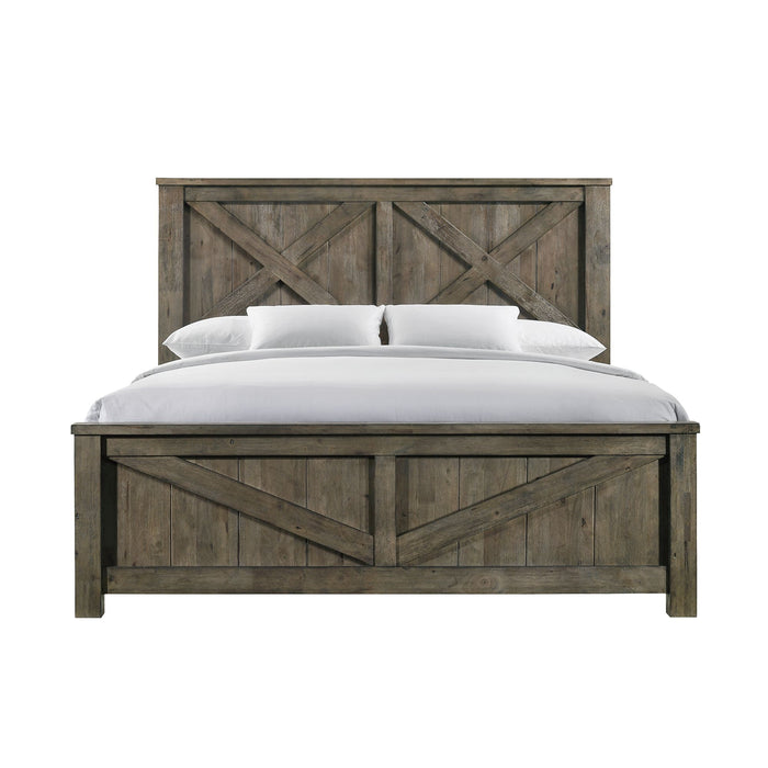Maverick Bed Grey - Vida Furniture (Laredo,TX)