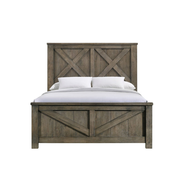 Maverick Bed Grey - Vida Furniture (Laredo,TX)