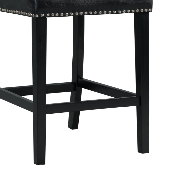 Meridian Counter Side Chair Black (2 Per Pack)