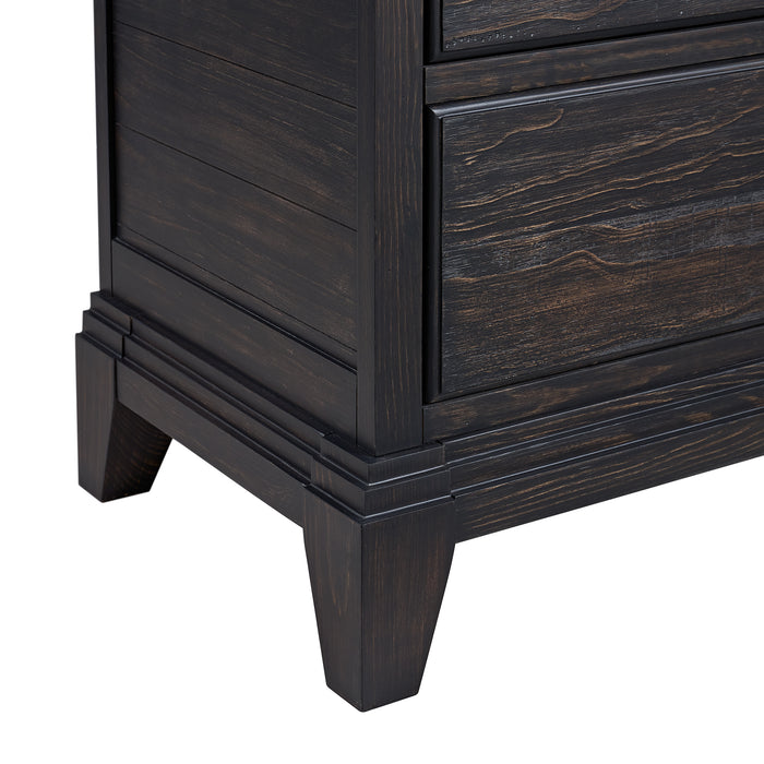 Montrose Dresser in Espresso & Brown - Vida Furniture (Laredo,TX)