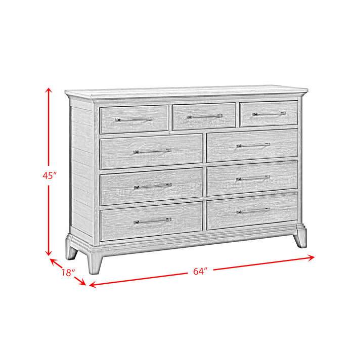 Montrose Dresser in Espresso & Brown - Vida Furniture (Laredo,TX)