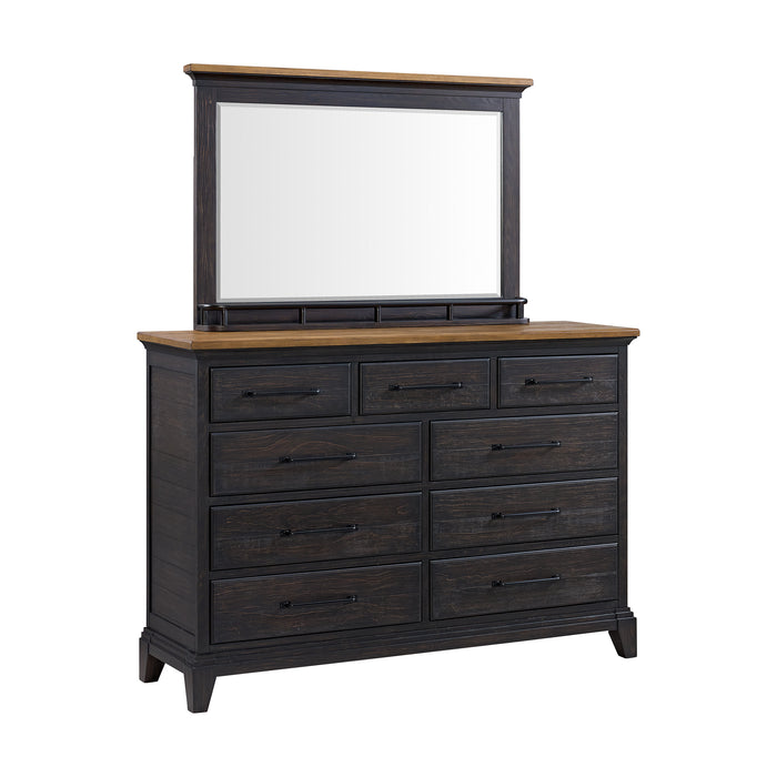 Montrose Storage Bedroom Set in Espresso & Brown - Vida Furniture (Laredo,TX)