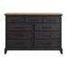 Montrose Dresser in Espresso & Brown - Vida Furniture (Laredo,TX)