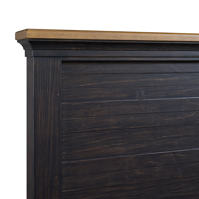 Montrose Storage Bedroom Set in Espresso & Brown - Vida Furniture (Laredo,TX)