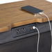 Montrose Nightstand with Charger & Sensor Light in Espresso & Brown - Vida Furniture (Laredo,TX)