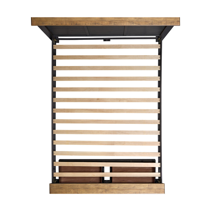 Montrose Storage Bedroom Set in Espresso & Brown - Vida Furniture (Laredo,TX)