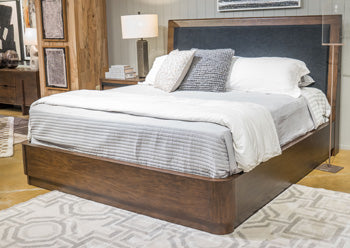 Dilenno Upholstered Bed - Vida Furniture (Laredo,TX)