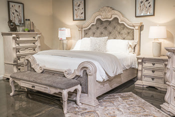 Bruchandi Upholstered Bed - Vida Furniture (Laredo,TX)