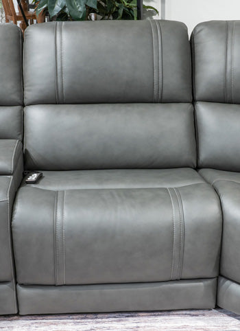 5Z - Pittson Power Reclining Sectional - Vida Furniture (Laredo,TX)