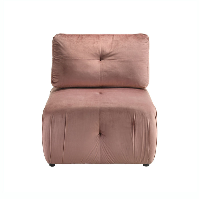 Nahla Modular Chair in Marine Rose - Vida Furniture (Laredo,TX)