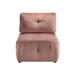 Nahla Modular Chair in Marine Rose - Vida Furniture (Laredo,TX)