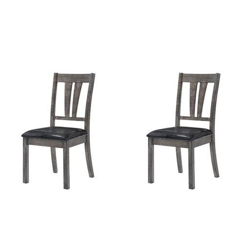 Nathan Fan Back Chair W/Pu Seat (2 Per Pack) - Vida Furniture (Laredo,TX)