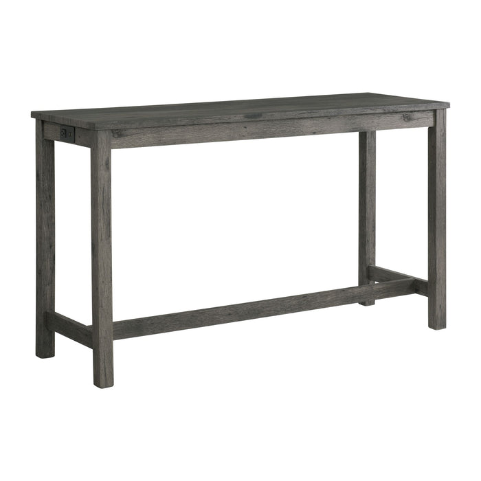 Oak Lawn Charcoal Grey Bar Table Single Pack (Table + 3 Grey Fabric Stools) - Vida Furniture (Laredo,TX)