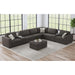 Options One Storage Ottoman in Palmer Plus Ash - Vida Furniture (Laredo,TX)