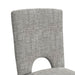 Oregon Dining Side Chair with Grey Fabric in Black (2 Per Carton) - Vida Furniture (Laredo,TX)
