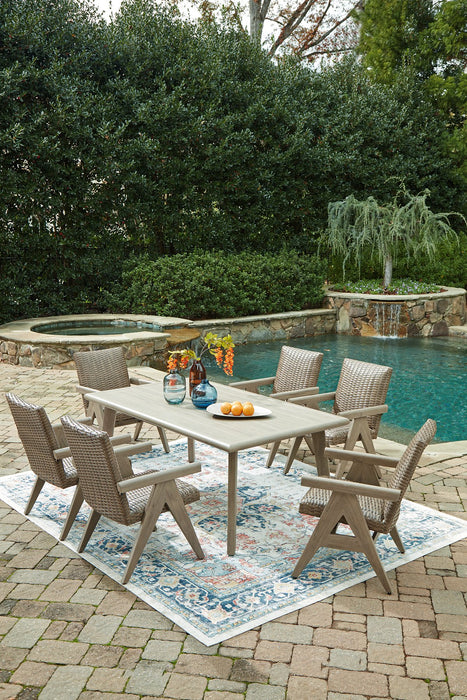 Cliff Trails Outdoor Dining Package - Vida Furniture (Laredo,TX)
