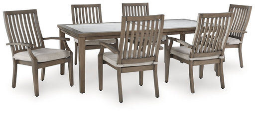 Rainier Ranch Outdoor Dining Package - Vida Furniture (Laredo,TX)