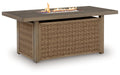 Laguna Heights Outdoor Fire Pit Table - Vida Furniture (Laredo,TX)