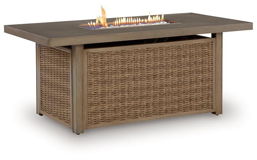 Laguna Heights Outdoor Fire Pit Table - Vida Furniture (Laredo,TX)