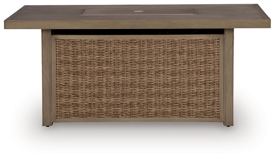 Laguna Heights Outdoor Fire Pit Table - Vida Furniture (Laredo,TX)