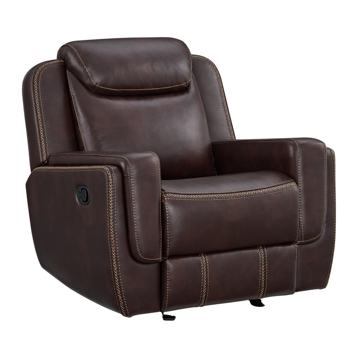 Panther 3PC Living Room Set in Neono Brown-Sofa, Loveseat & Recliner - Vida Furniture (Laredo,TX)