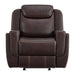 Panther Glider Motion Recliner in Neono Brown - Vida Furniture (Laredo,TX)