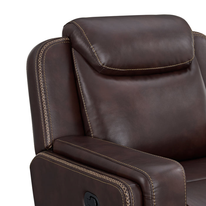 Panther Glider Motion Recliner in Neono Brown - Vida Furniture (Laredo,TX)