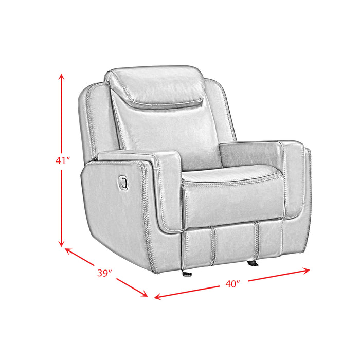 Panther 3PC Living Room Set in Neono Brown-Sofa, Loveseat & Recliner - Vida Furniture (Laredo,TX)