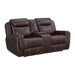 Panther 3PC Living Room Set in Neono Brown-Sofa, Loveseat & Recliner - Vida Furniture (Laredo,TX)