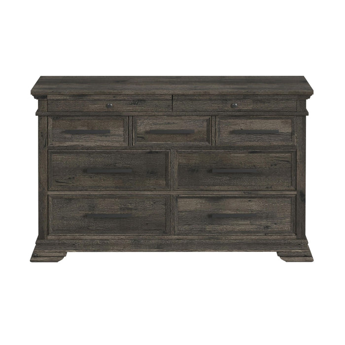 Park Ridge 9-Drawer Dresser in Charcoal - Vida Furniture (Laredo,TX)