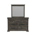 Park Ridge Dresser and Mirror Set in Charcoal - Vida Furniture (Laredo,TX)