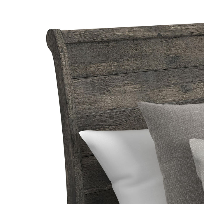 Park Ridge Sleigh Storage Bed - Vida Furniture (Laredo,TX)