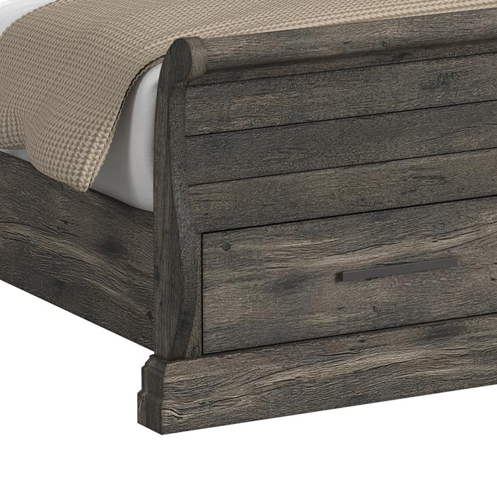 Park Ridge Sleigh Storage Bed - Vida Furniture (Laredo,TX)