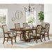 Phillipe Standard Height Dining Set in Cherry-Table and Four Chairs - Vida Furniture (Laredo,TX)