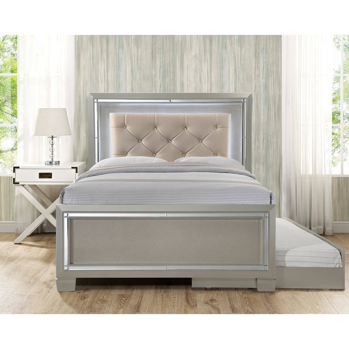 Platinum Youth Full Patform w/ Trundle - Vida Furniture (Laredo,TX)