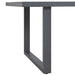 Playa Standard Height Dining Set in Dark Grey-Table and Four Chairs - Vida Furniture (Laredo,TX)