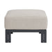 Playa Ottoman - Dark Grey and Olefin Beige - Vida Furniture (Laredo,TX)