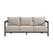 Playa Sofa - Dark Grey and Olefin Beige with 2 Pillows - Vida Furniture (Laredo,TX)