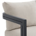 Playa Sofa - Dark Grey and Olefin Beige with 2 Pillows - Vida Furniture (Laredo,TX)