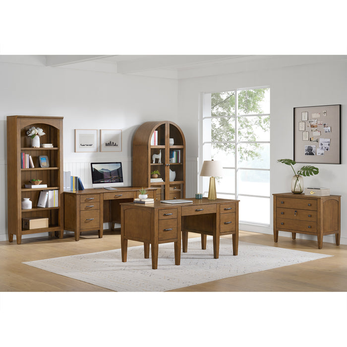 Portico File Cabinet in Brown Oak - Vida Furniture (Laredo,TX)