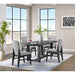 Portland Rectangular Dining Table in Black - Vida Furniture (Laredo,TX)